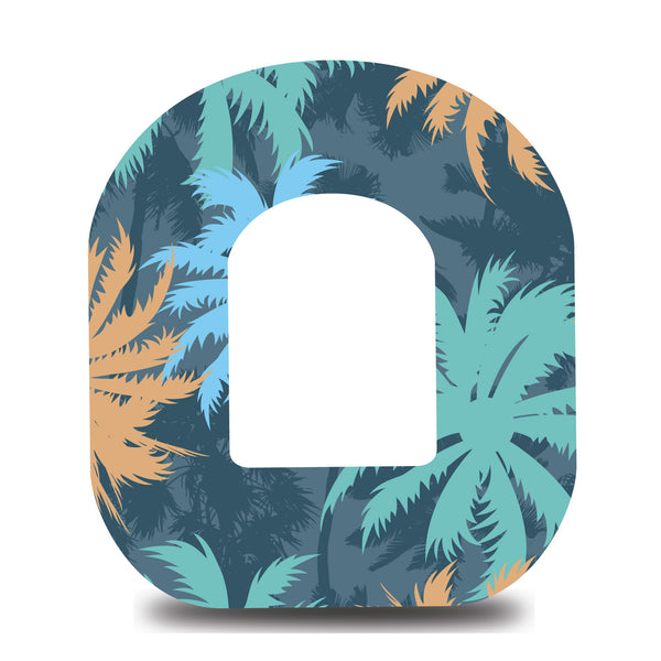 Aloha Tropical Leaves Omnipod Tape