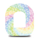 Floral Tie Dye Swirl Omnipod Tape