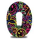 Neon Graffiti Dexcom G6 Tape