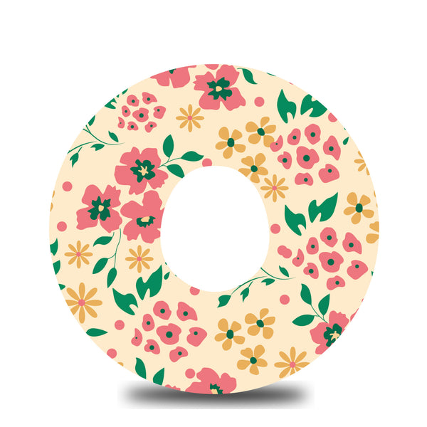 Pastel Blooms Floral Dexcom G7 Tape