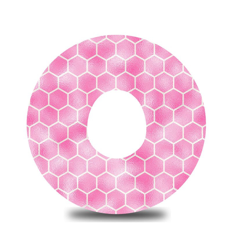 Pink Honeycomb Dexcom G7 Tape