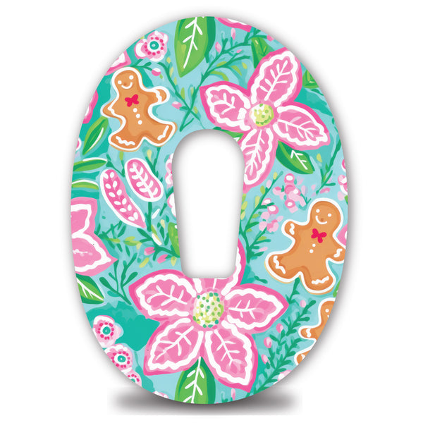 Preppy Gingerbread Man Dexcom G6 Tape - CGM Patch