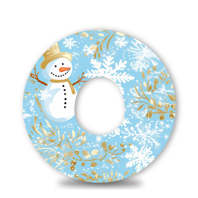 Preppy Snowman Dexcom G7 Tape - CGM Patch