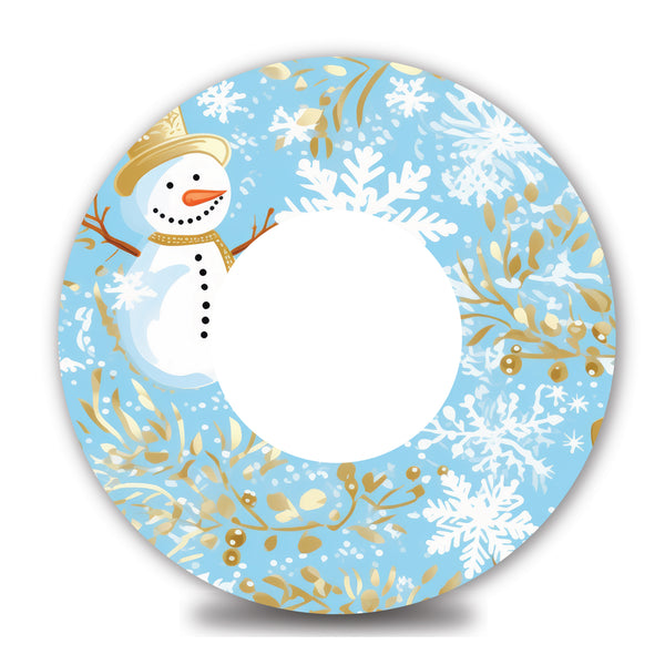 Preppy Snowman Libre 3 Tape - CGM Patch