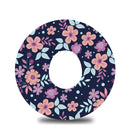 Purple Dream Florals Dexcom G7 Tape