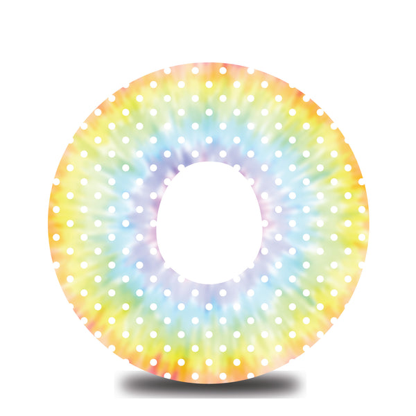 Rainbow Tie Dye Dexcom G7 Tape