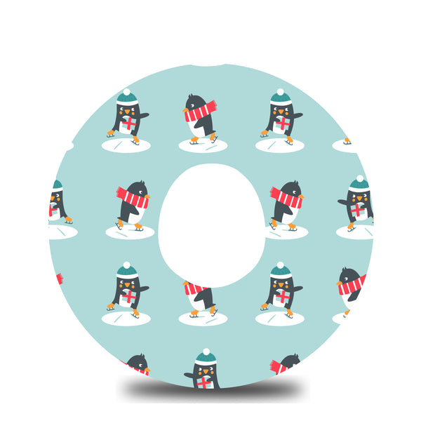 Skating Penguins Dexcom G7 Tape