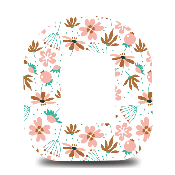 Soft Pink Blooms Floral Omnipod Tape