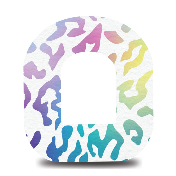 Colorful Leopard Print Omnipod Tape