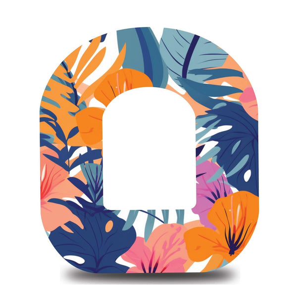 Minimalist Bright Blooms Omnipod Tape