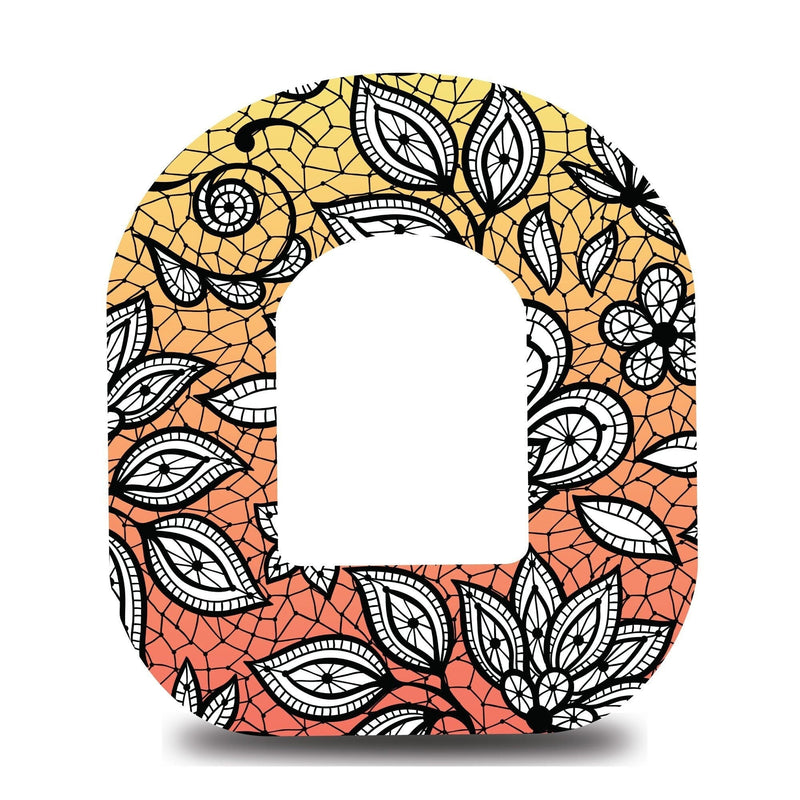 Ombre Floral Omnipod Tape