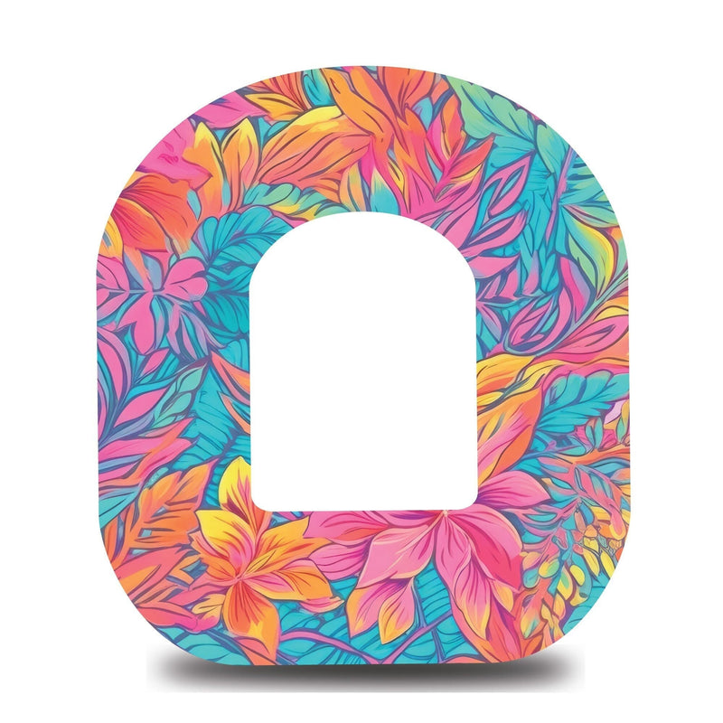 Vibrant Tropical Paradise Omnipod Tape