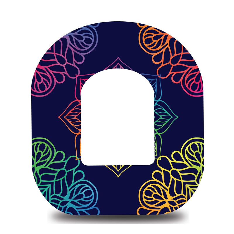 Neon Mandalas Omnipod Tape