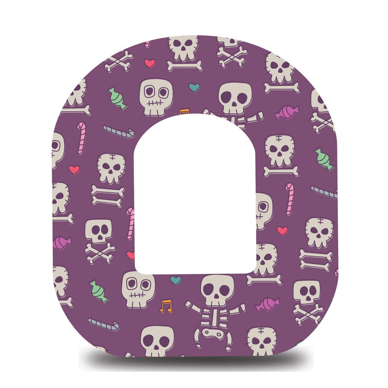 Violet Skeletons Omnipod Tape