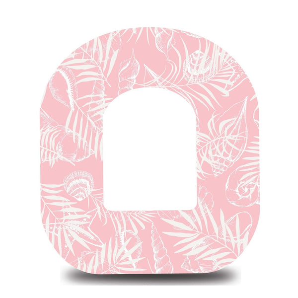 Coral Seashells Omnipod Tape