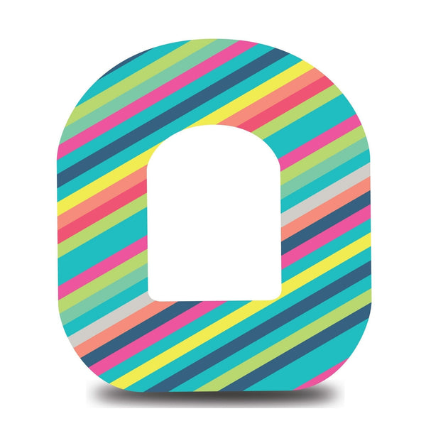 Summer Stripes Omnipod Tape