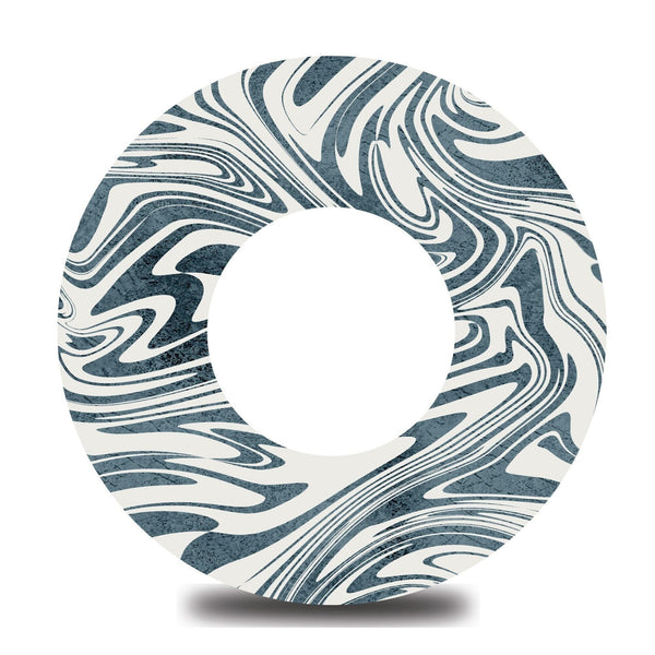 Blue Grey Marble Swirl Libre 3 Tape