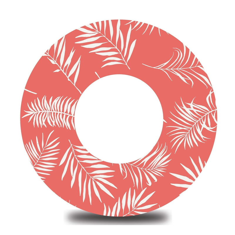 Coral Palm Leaves Libre 3 Tape