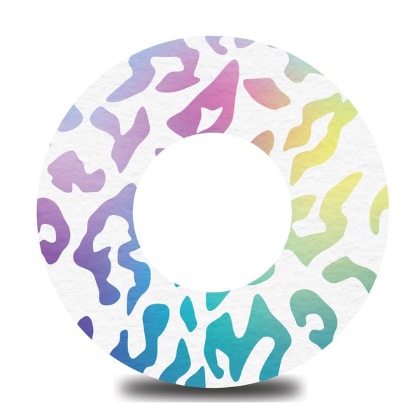 Colorful Leopard Print Dexcom G7 Tape