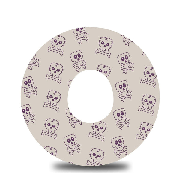 Skull and Crossbones Dexcom G7 Tape