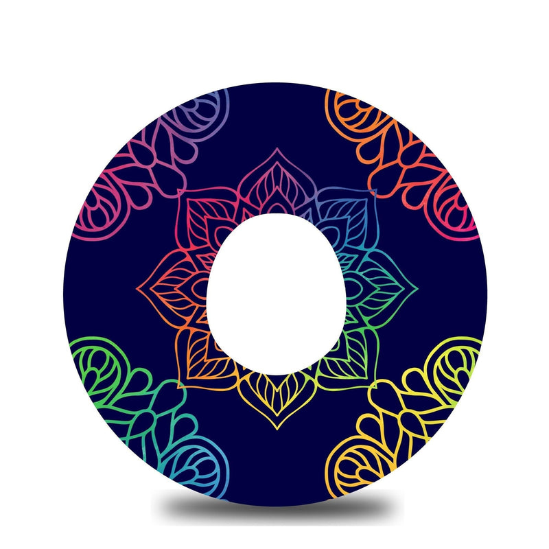 Neon Mandalas Dexcom G7 Tape