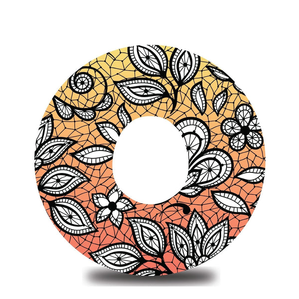 Ombre Floral Dexcom G7 Tape