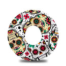 White Sugar Skulls Dexcom G7 Tape