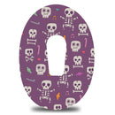 Violet Skeletons Dexcom G6 Tape