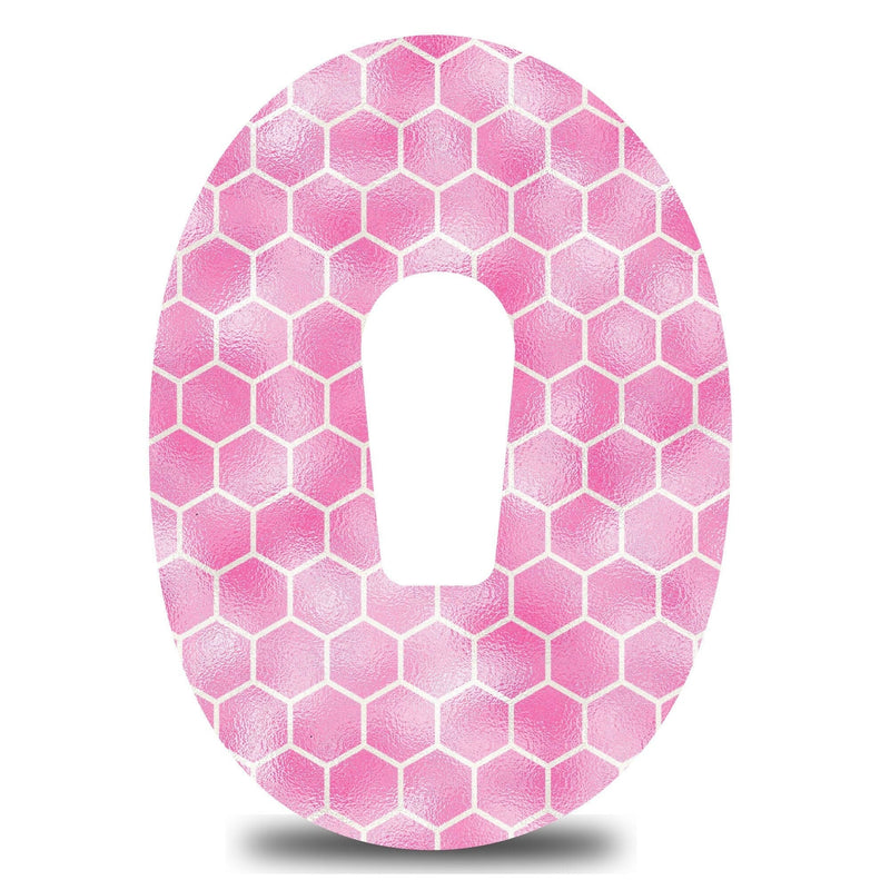 Pink Honeycomb Dexcom G6 Tape