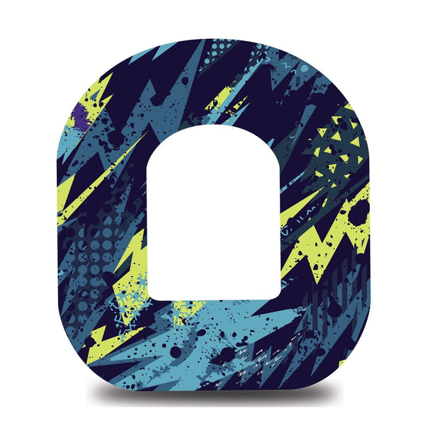 Rad Grafix Neon Lightning Omnipod Tape