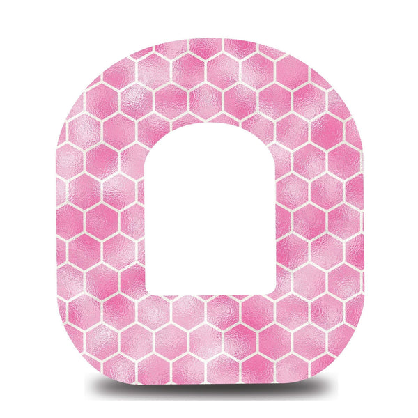 Pink Honeycomb Omnipod Tape