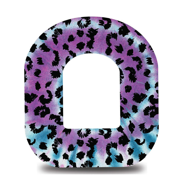 Leopard Purple Tie Dye Swirl Omnipod Tape