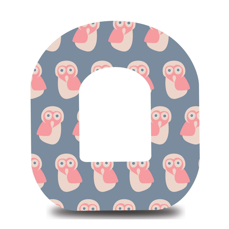 Pink Owls Omnipod Tape