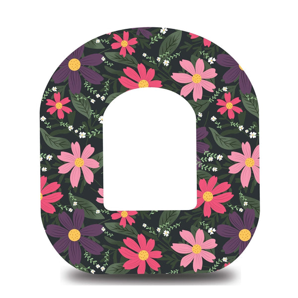 Goodnight Blooms and Leaves Omnipod Tape