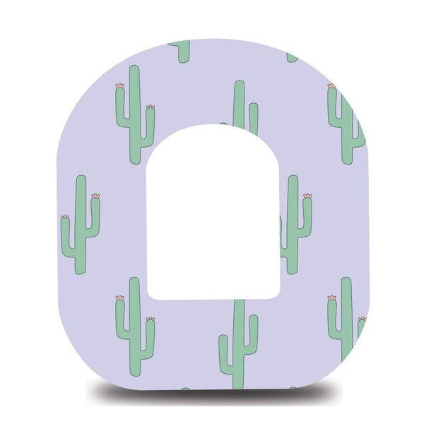 Lilac Cacti Omnipod Tape