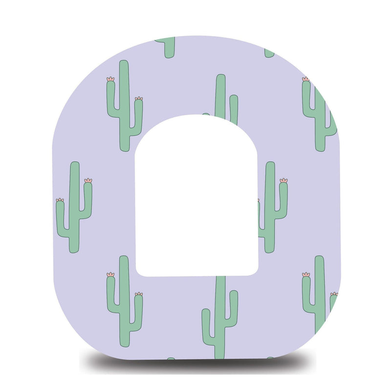 Lilac Cacti Omnipod Tape