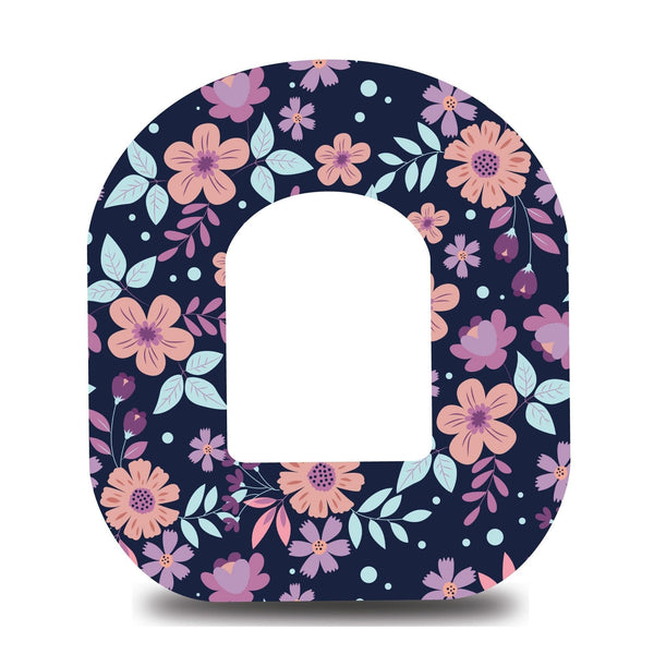 Purple Dream Florals Omnipod Tape