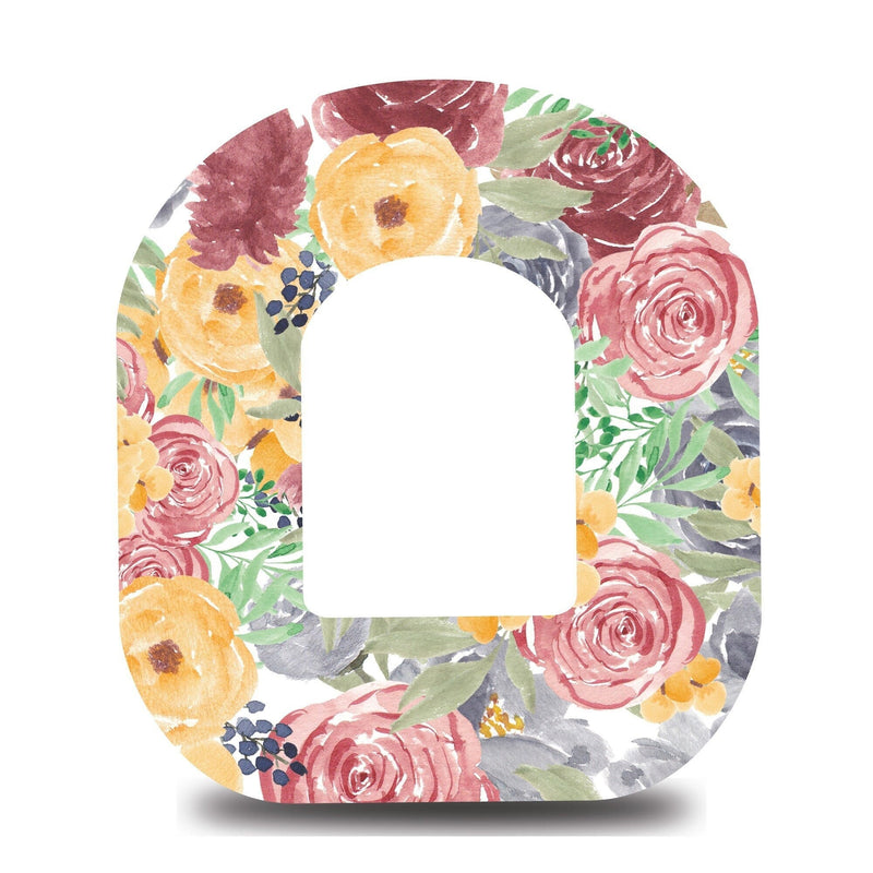 Watercolor Blooms Omnipod Tape