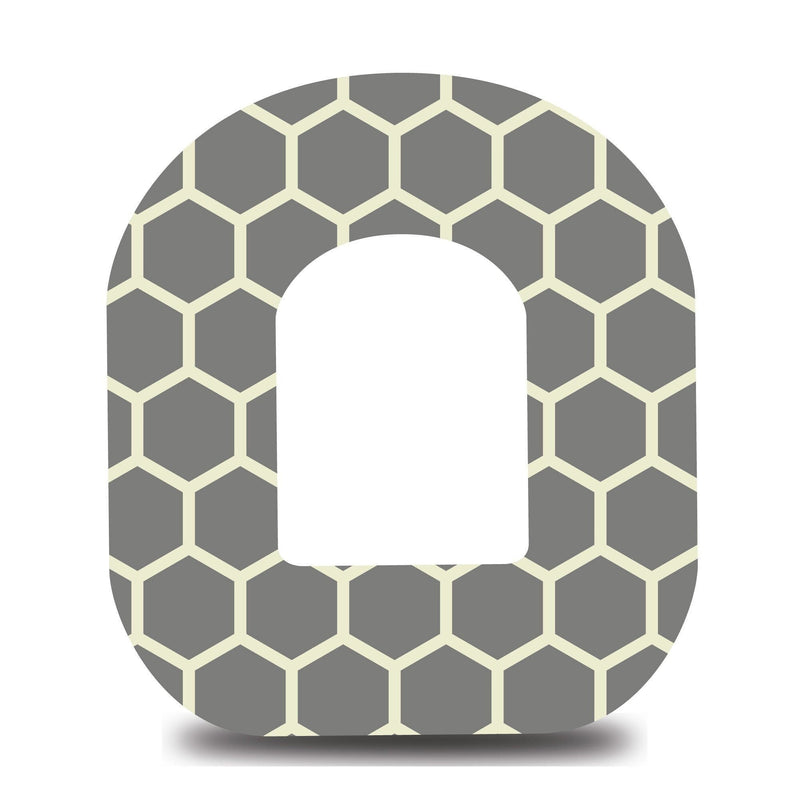 Grey Honeycomb Omnipod Tape