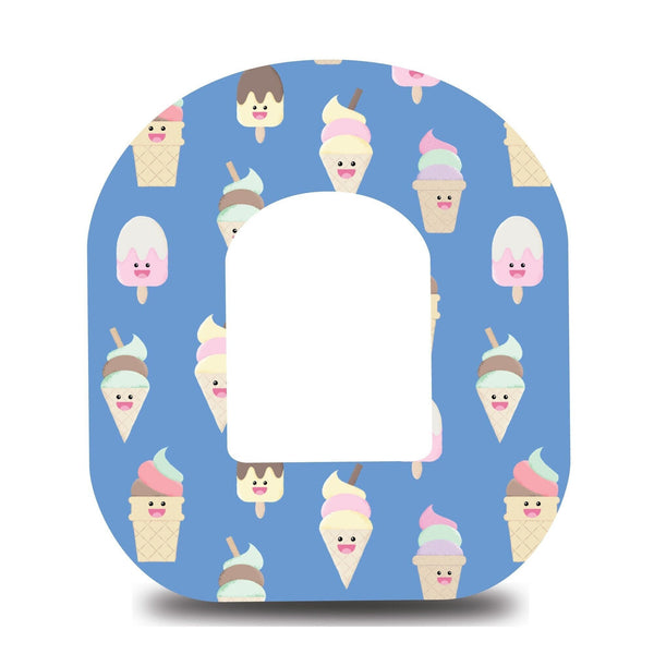 Blue Ice Cream Omnipod Tape