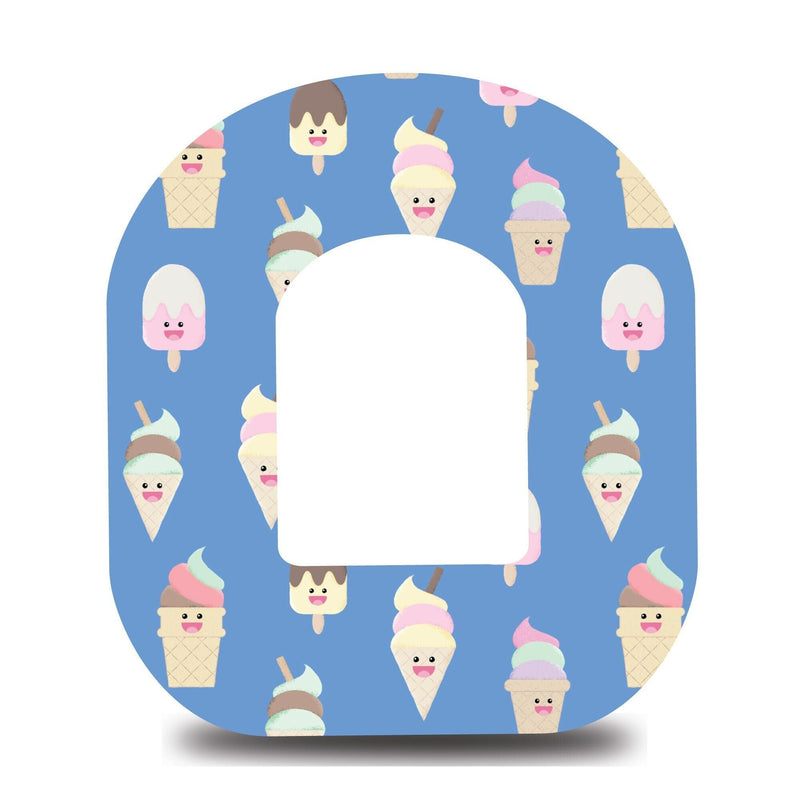 Blue Ice Cream Omnipod Tape