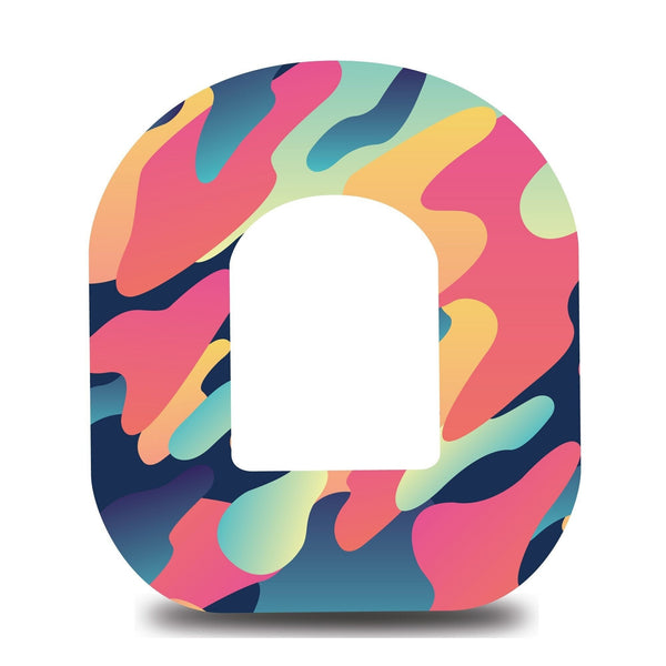 Funfetti Watercolor Splash Omnipod Tape