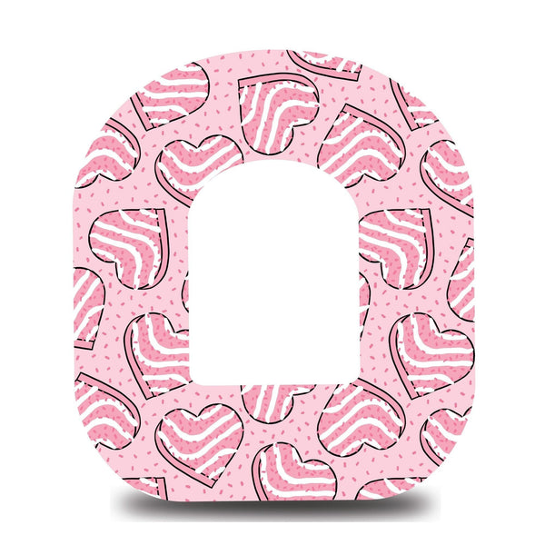 Cookie Hearts Omnipod Tape