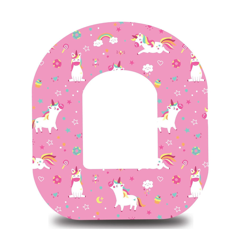 Rainbow and Unicorns Omnipod Tape