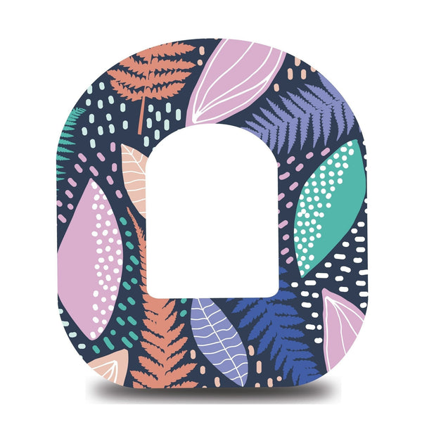 Colorful Ferns Omnipod Tape