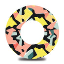 Yellow and Coral Geometric Flake Libre 3 Tape