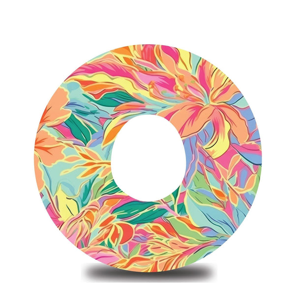 Dreamsicle Tropical Blooms Dexcom G7 Tape