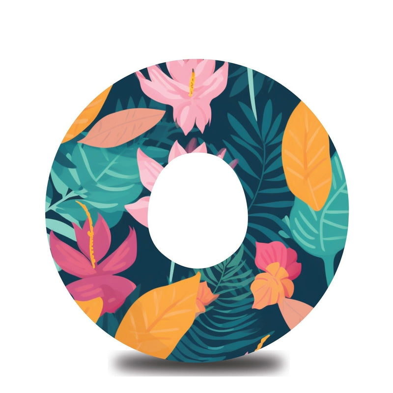 Minimalist Tropical Blooms Dexcom G7 Tape