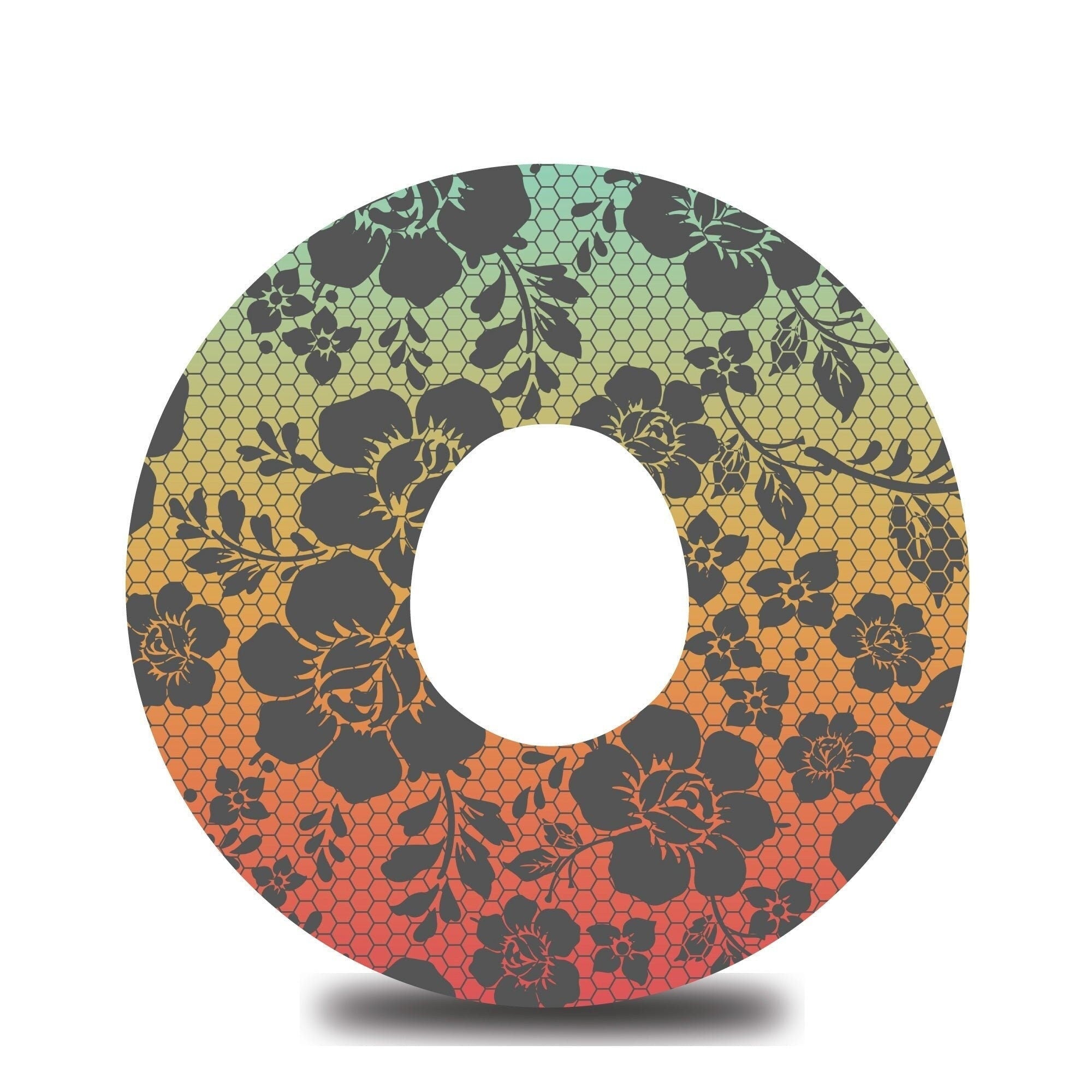 Ombre Honeycomb Floral Dexcom G7 Tape