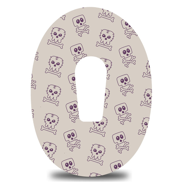 Skull and Crossbones Dexcom G6 Tape